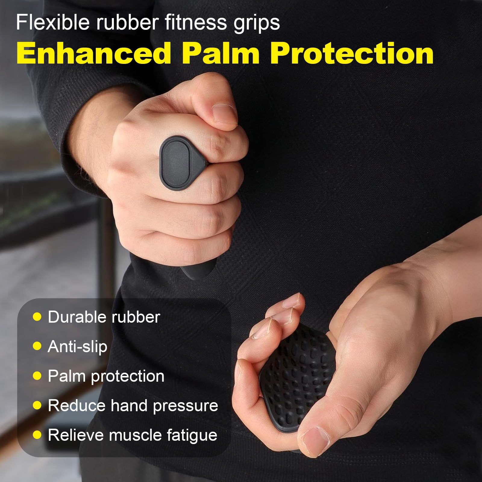 Sports Equipment For Home - Protections antidérapantes en silicone pour haltères,
