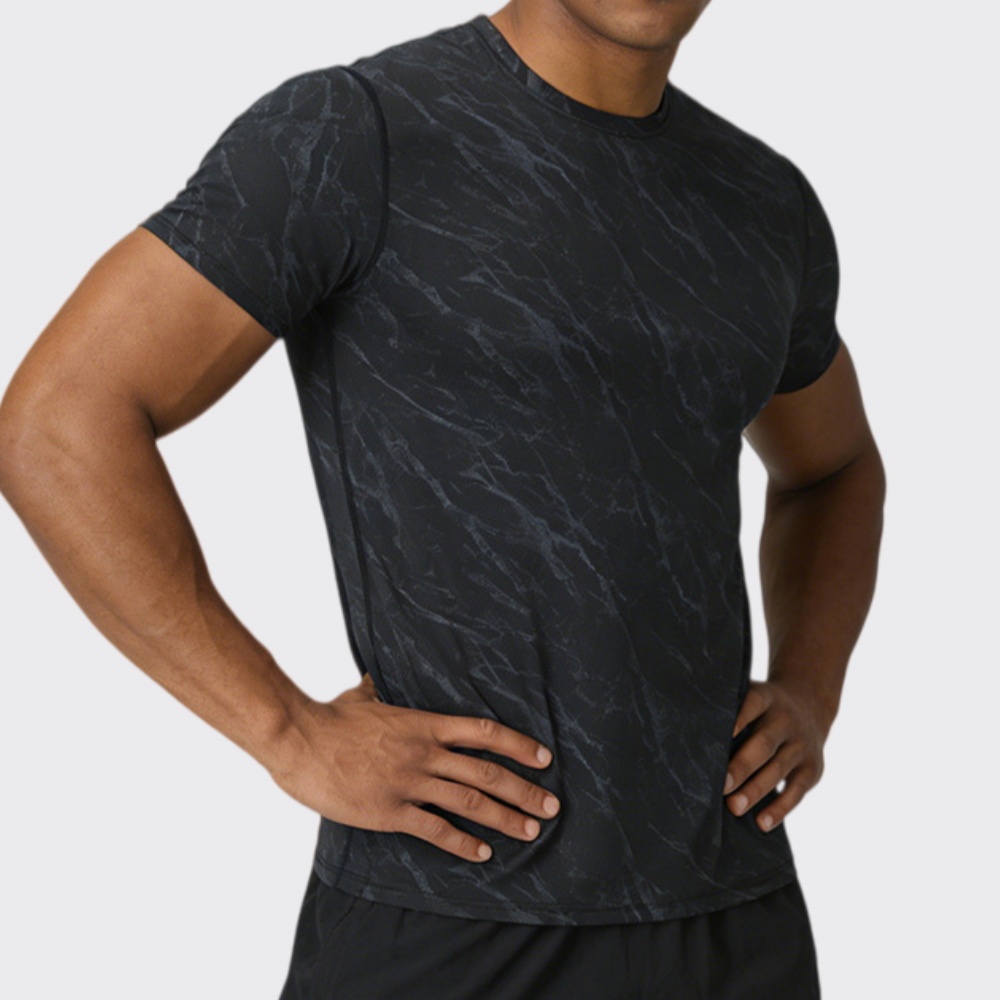 Sports Equipment Logo - T-shirt de fitness à séchage rapide