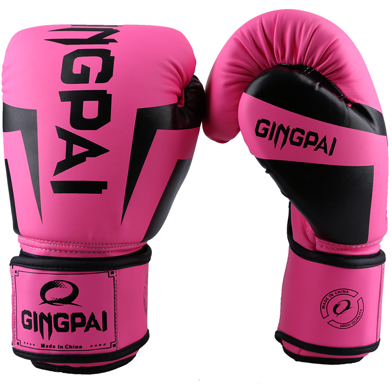 Boxing Glove Set - Gants de boxe roses pour adultes,